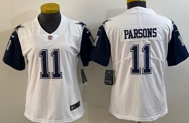 women Dallas Cowboys #11 Micah Parsons stitched jersey