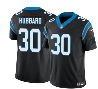Men's Carolina Panthers #30 Chuba Hubbard  2023 F.U.S.E. Vapor Limited Football Stitched Jersey