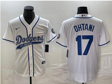 Men's Los Angeles Dodgers #17 Shohei Ohtani   Stitched Baseball Jersey