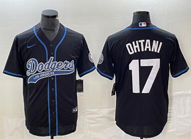 Men's Los Angeles Dodgers #17 Shohei Ohtani   Stitched Baseball Jersey