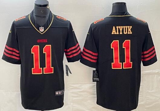 Men's San Francisco 49ers #11 Brandon Aiyuk Stitched Jersey