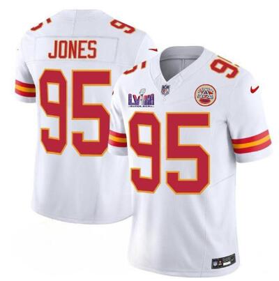 Men’s Kansas City Chiefs #95 Chris Jones  Stitched Jersey