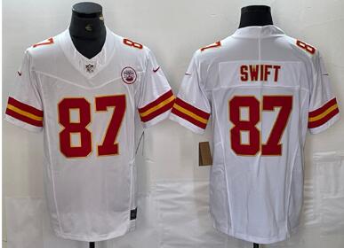 Men's Kansas City Chiefs #87 Taylor Swift   Football Stitched Jersey