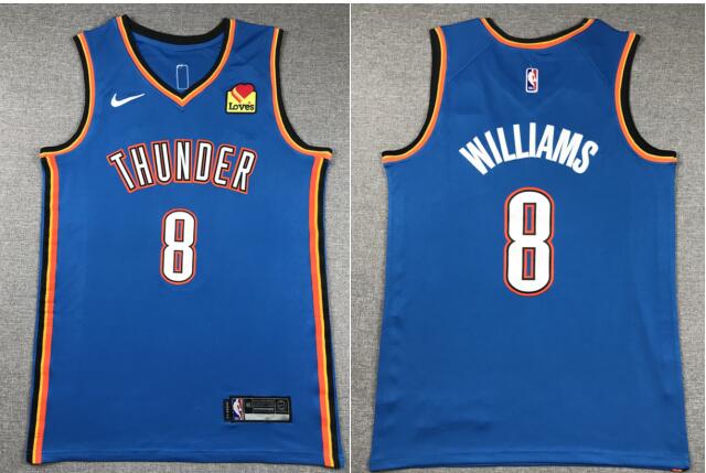 OKLAHOMA CITY THUNDER JALEN WILLIAMS Stitched Men's JERSEY