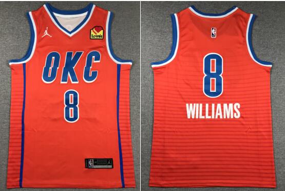 OKLAHOMA CITY THUNDER JALEN WILLIAMS Stitched Men's JERSEY