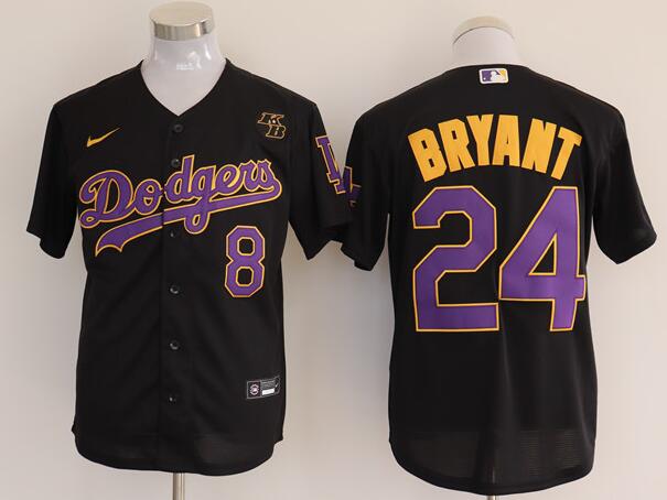 Men Kobe Bryant Stitched Baseball Jersey