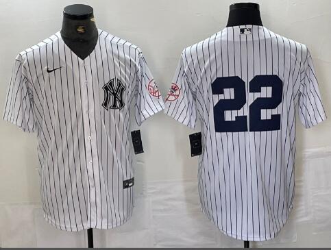 Men's New York Yankees #22 Juan Soto Stitched Baseball Jersey