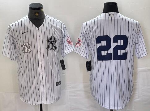 Men's New York Yankees #22 Juan Soto Stitched Baseball Jersey
