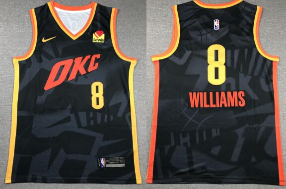 OKLAHOMA CITY THUNDER JALEN WILLIAMS Stitched Men's JERSEY