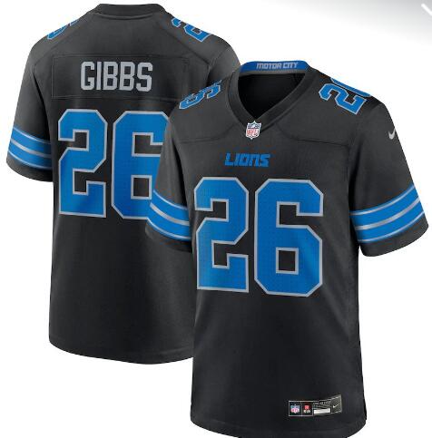 men's Detroit Lions #26 Jahmyr Gibbs 2024   Vapor Limited  Stitched Jersey