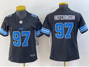 Women's Detroit Lions #97 Aidan Hutchinson  2024 F.U.S.E. 2nd Alternate Vapor Limited Football Stitched Jersey