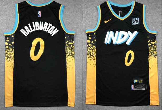 Nike Indiana Pacers Tyrese Haliburton #0 2023 City Edition Jersey