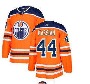 Adidas Edmonton Oilers #44 Zack Kassian Orange Home Authentic Stitched NHL Jersey