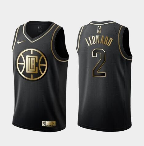 Nike Men's Los Angeles Clippers Kawhi Leonard #2 Black JERSEY