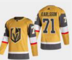 Men's Vegas Golden Knights William Karlsson adidas Gold 2020/21 Alternate  Player Jersey