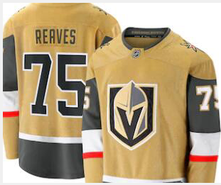 Men's Vegas Golden Knights Ryan Reaves   Gold 2020/21 Stitched Jersey