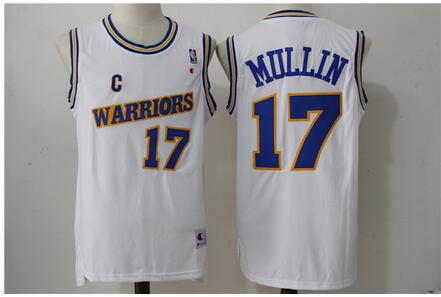 Custom NBA Golden State Warriors 17 Chris Mullin Soul Swingman White Jersey