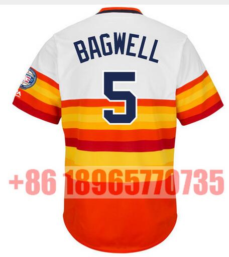 Men's #5 Jeff Bagwell Baseball Jersey