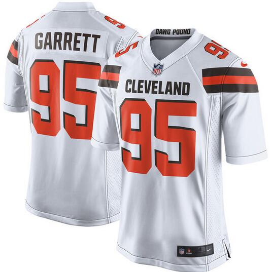 Men's Cleveland Browns Myles Garrett Nike White 2017 Draft Pick Game Jersey