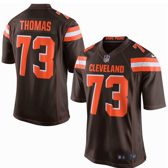 Men's Cleveland Browns Joe Thomas Nike Brown Game Jersey