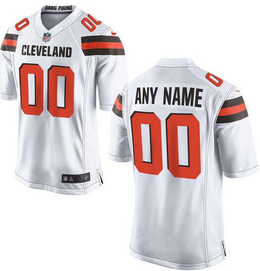 Nike Men's Cleveland Browns Customized White Game Jersey