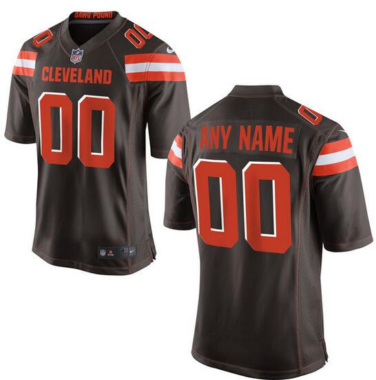 Men's Cleveland Browns Nike Brown Custom Game Jersey