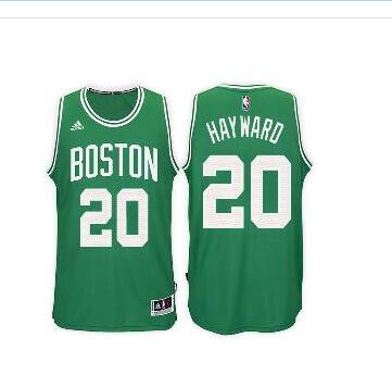 Boston Celtics #20 Gordon Hayward Road Green New Swingman Jersey