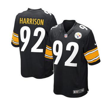 Mens Pittsburgh Steelers James Harrison Nike Black Game Jersey