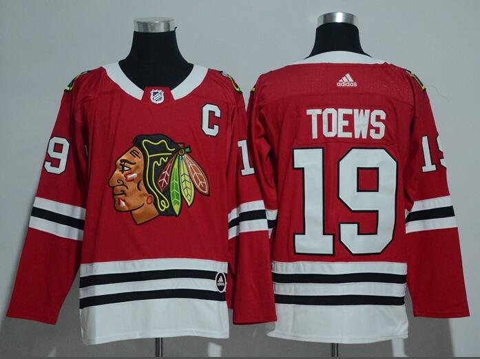 Adidas Mens Chicago Blackhawks #19 Jonathan Toews hockey Jersey