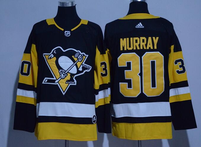 Adidas Men Pittsburgh Penguins 30 Matt Murray Black  Hockey Jersey