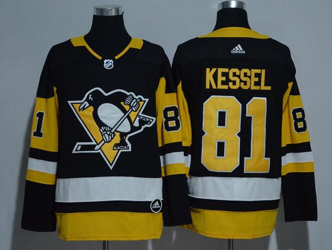 Adidas Men Pittsburgh Penguins 81 Phil Kessel Black nhl ice hockey jersey