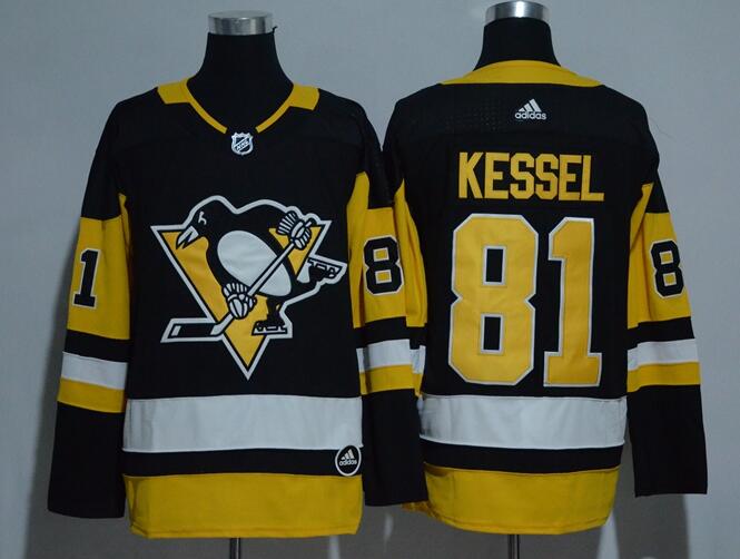 Adidas Men Pittsburgh Penguins 81 Phil Kessel Black nhl ice hockey jersey