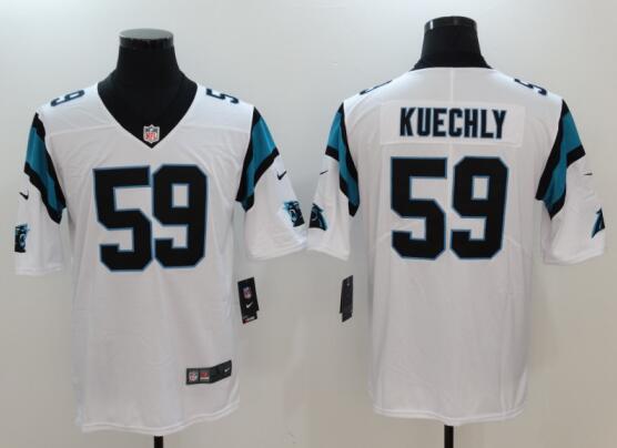 Nike 59 Carolina Panthers Luke Kuechly  White Football Jerseys