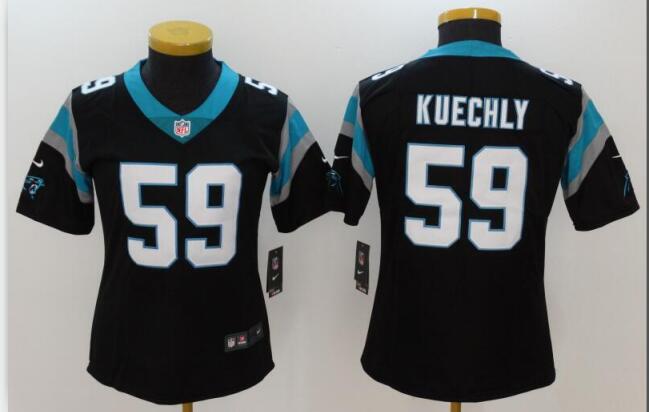 Women Carolina Panthers 59 Luke Kuechly Jersey