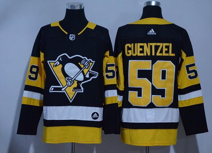 Men Adidas Pittsburgh Penguins 59 Guentzel Hockey Jersey