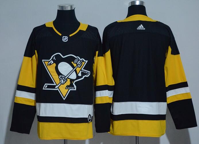 Adidas Men Pittsburgh Penguins Blank Black Hockey Jersey
