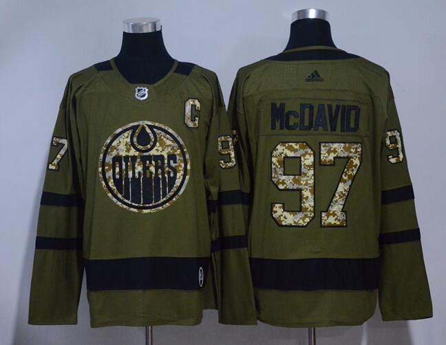 Adidas Men Edmonton Oilers 97 Connor Mcdavid Green Hockey Jersey