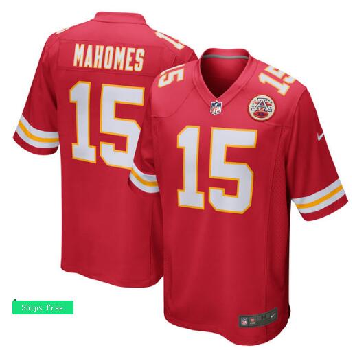 Men's Kansas City Chiefs 15 Patrick Mahomes II Nike Red 2017 Draft Pick  Jersey