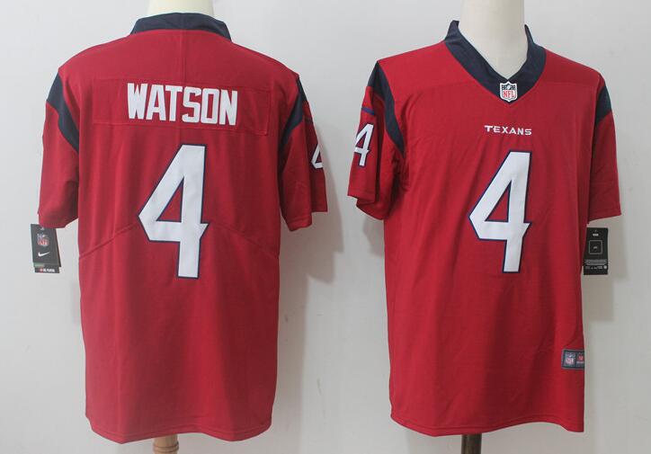 Men's Houston Texans Deshaun Watson Nike Red 2017 Draft Pick  Jersey