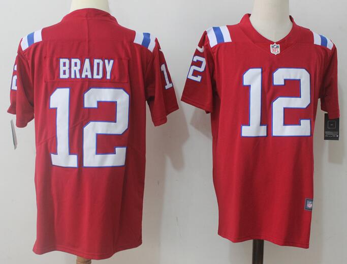 Mens New England Patriots Tom Brady Nike Red Alternate Jersey