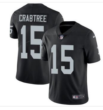 Nike Oakland Raiders #15 Michael Crabtree Black Team Color Men's Stitched NFL Vapor Untouchable Limited Jersey