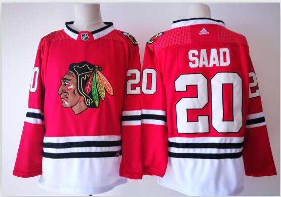 Men Adidas Chicago Blackhawks Brandon Saad #20 Hockey Jersey