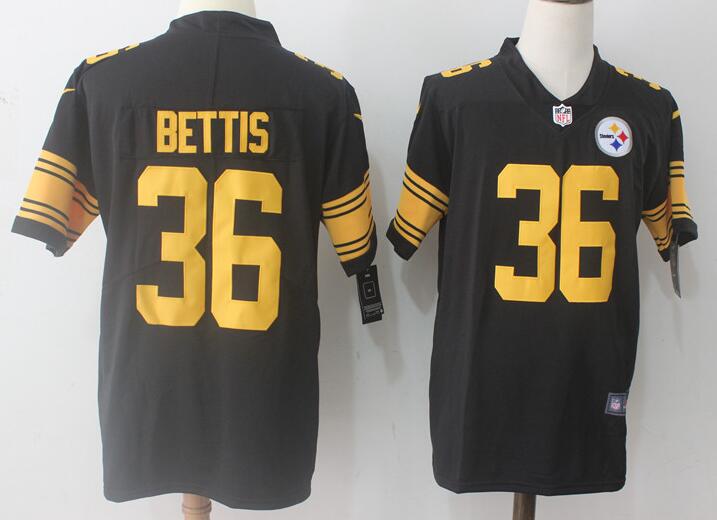 Men's Pittsburgh Steelers Jerome Bettis NFL Pro Line Black Legends Jersey