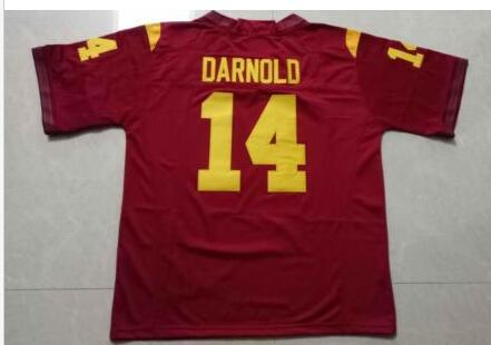 Custom-made MENS SAM DARNOLD #14 USC TROJANS STITCHED JERSEY RED COLOR