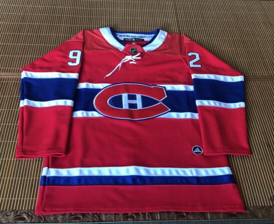 Adidas Logo Montreal Canadiens Jonathan Drouin Hockey Jersey Front  picture