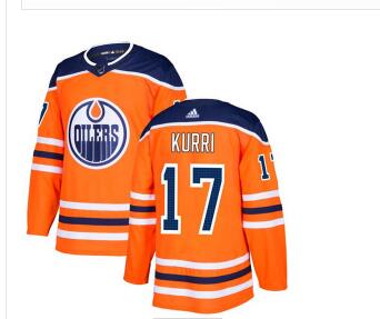 Adidas Edmonton Oilers #17 Jari Kurri Orange Home Authentic Stitched NHL Jersey