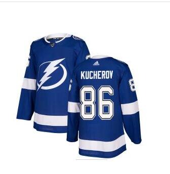 Adidas Lightning #86 Nikita Kucherov Blue Home Authentic Stitched NHL Jersey