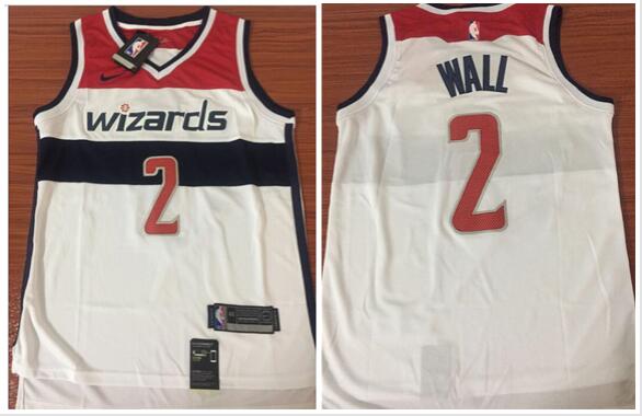 Nike Washington Wizards 2 John Wall White men nba basketball jersey