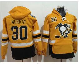 Penguins #30 Matt Murray Gold Sawyer Hooded Sweatshirt 2017 Stadium Series Stitched NHL Jersey