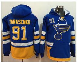 Blues #91 Vladimir Tarasenko Light Blue Name & Number Pullover NHL Hoodie